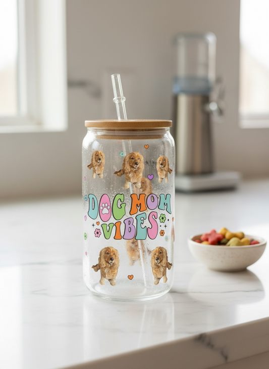 Personalised Tumbler – Dog Mom Vibes