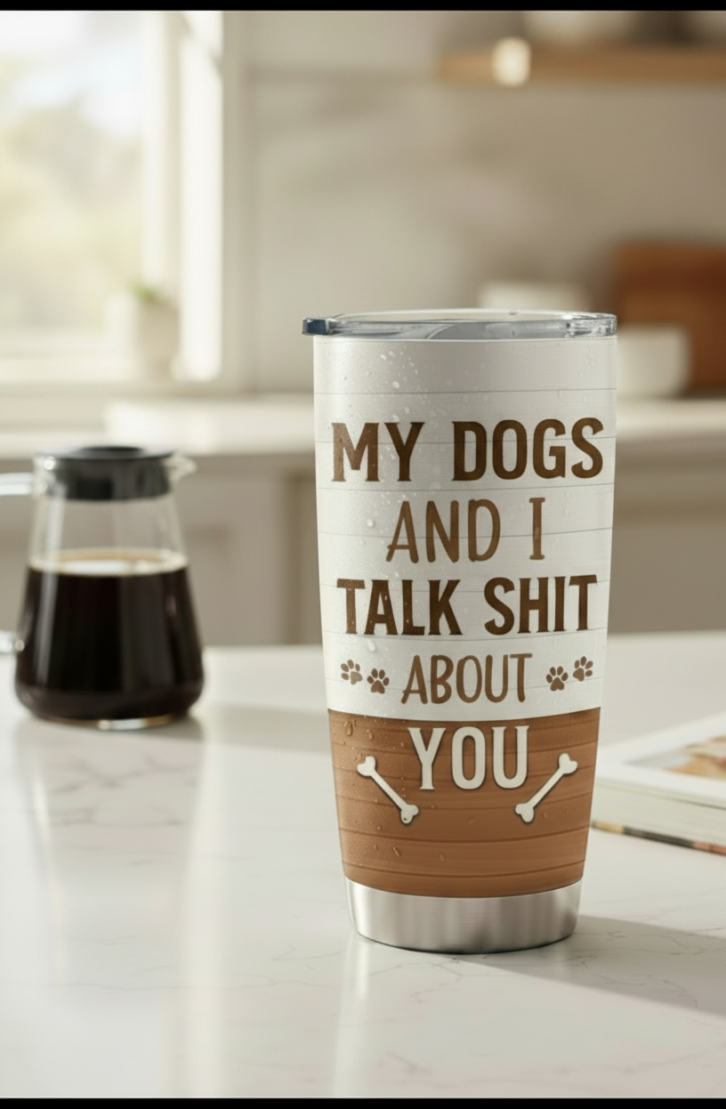 Personalised Tumbler – My Dogs and I Talk Sh!t About You
