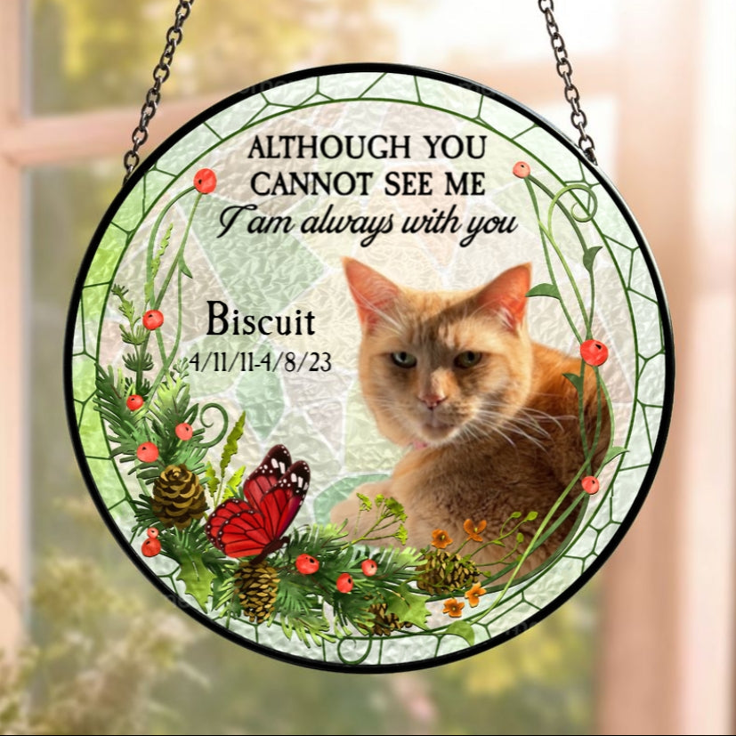 Personalised Stained Glass Suncatcher – Pet Memorial