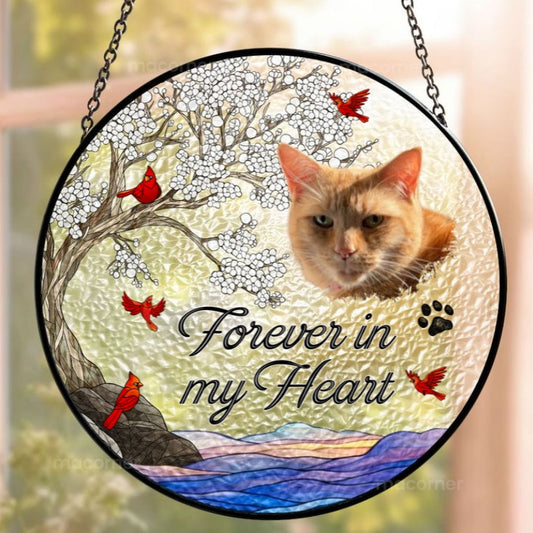 Personalised Stained Glass Suncatcher – Pet Remembrance