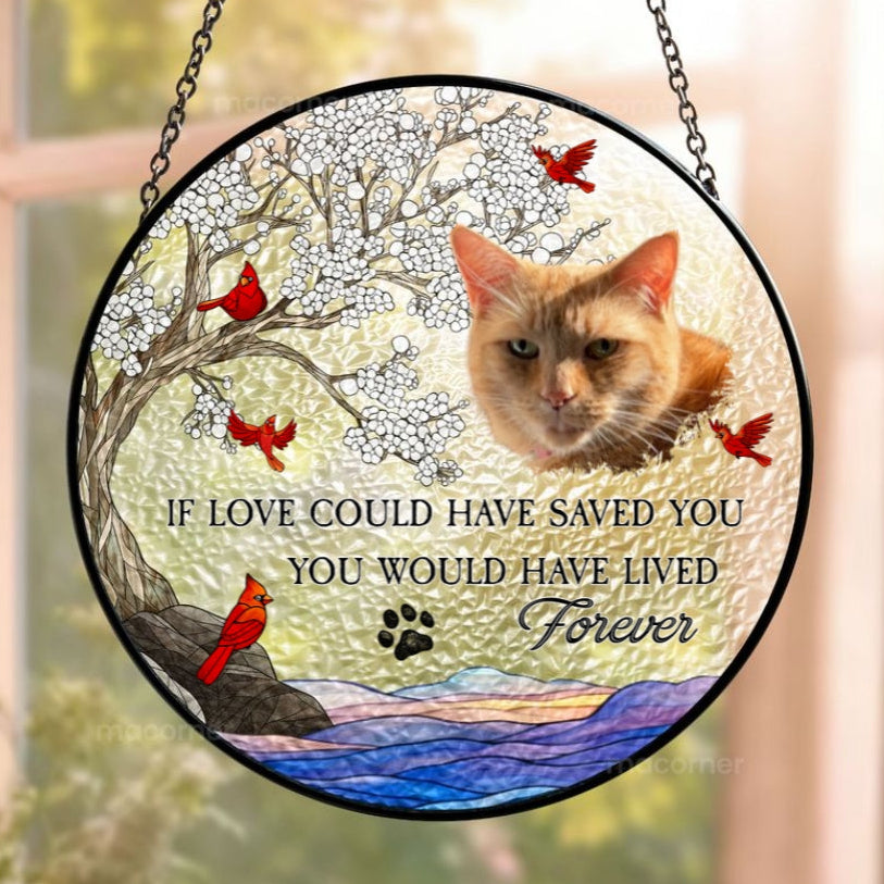 Personalised Stained Glass Suncatcher – Pet Remembrance