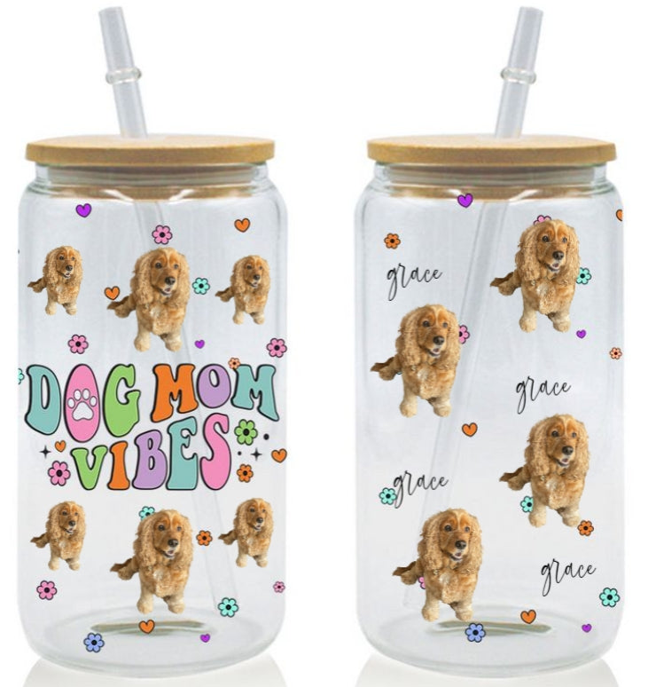 Personalised Tumbler – Dog Mom Vibes