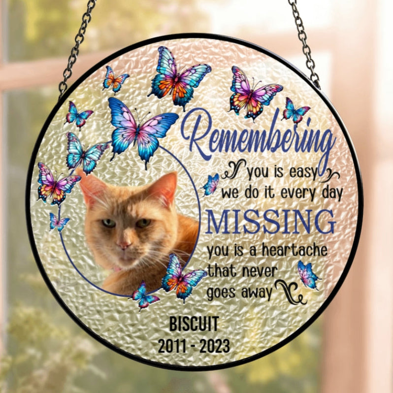 Personalised Stained Glass Suncatcher – Remembering You