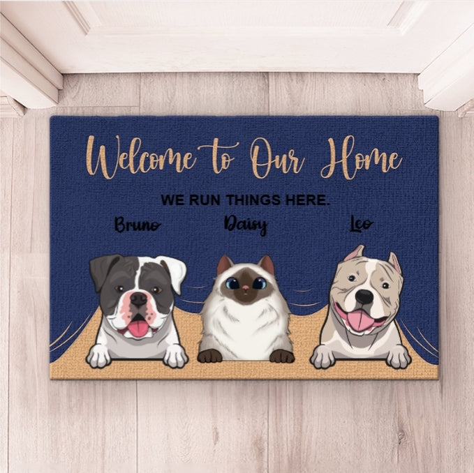 Personalised Pet Doormat – Welcome to Our Home