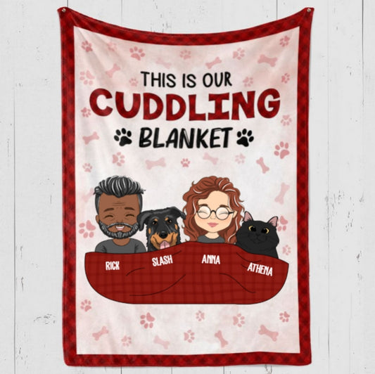 Personalised Pet Blanket – Couple