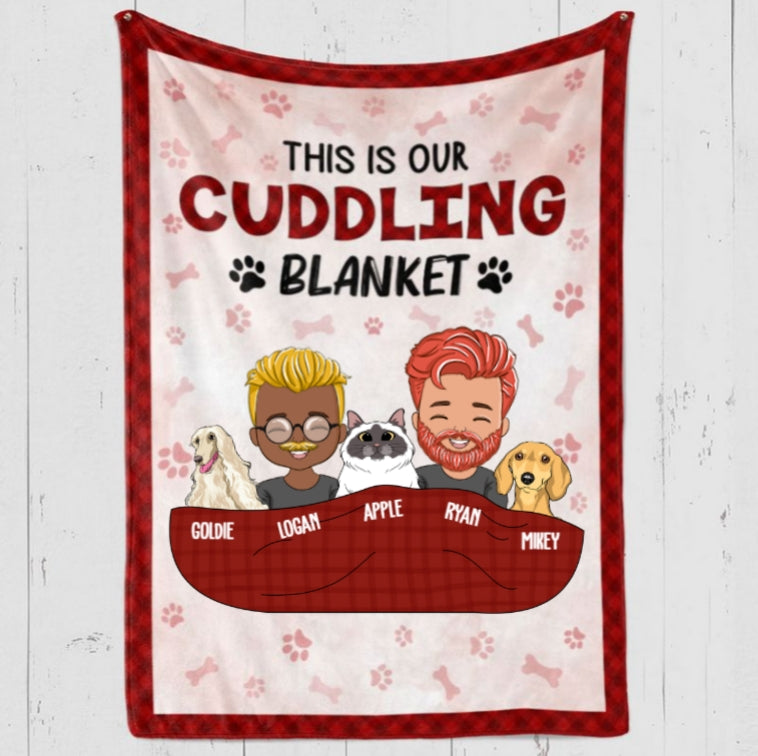 Personalised Pet Blanket – Couple
