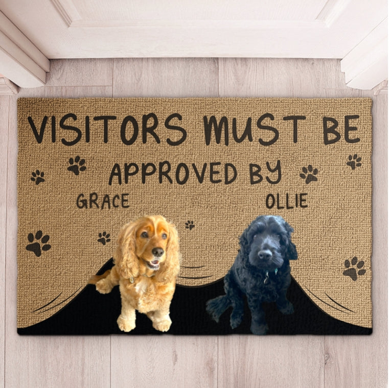 Personalised Pet Doormat – Visitors Must Be Approved